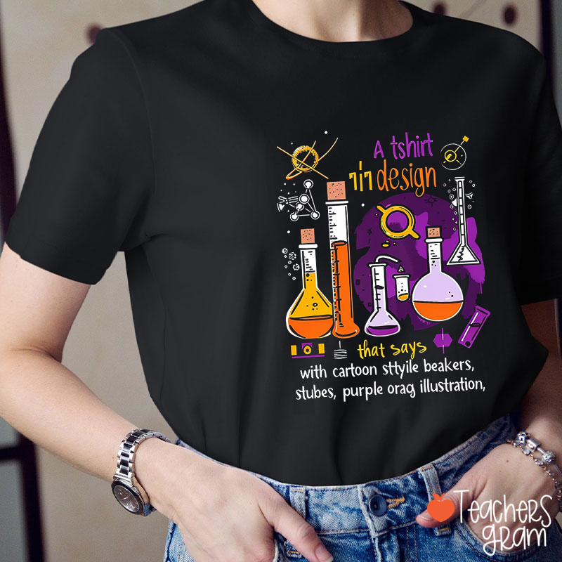 Fun Chemistry Design Halloween Teacher T-Shirt