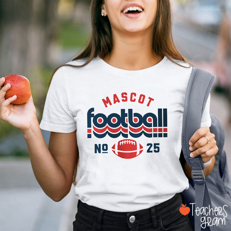 Personalized Mascot And Sport Game Day Jersey Teacher T-Shirt