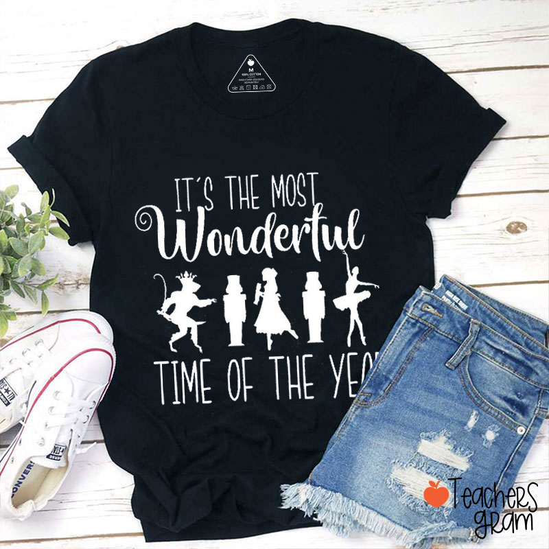 It's The Most Wonderful Time Of The Year Christmas Teacher T-Shirt