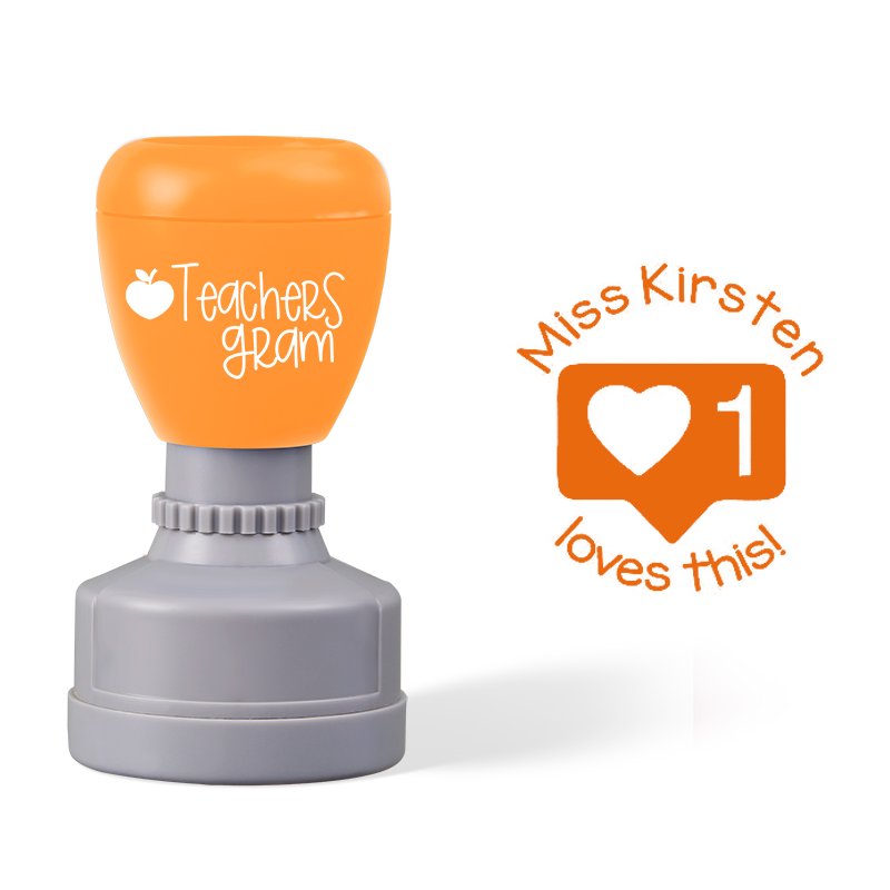 Personalized Name Love This Teacher Stamp