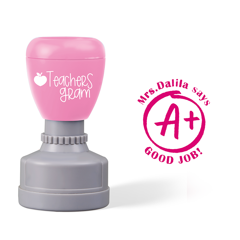 Personalized Good Job Teacher Stamp