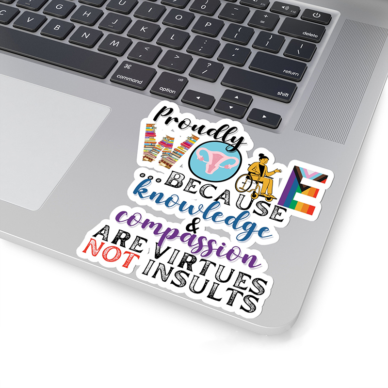 Proudly Woke Teacher Stickers