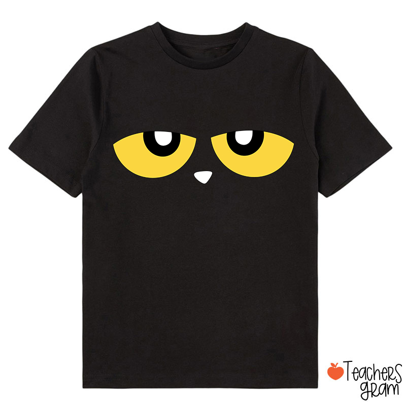 Cute Cartoon Blue Cat Eyes Class T-Shirt