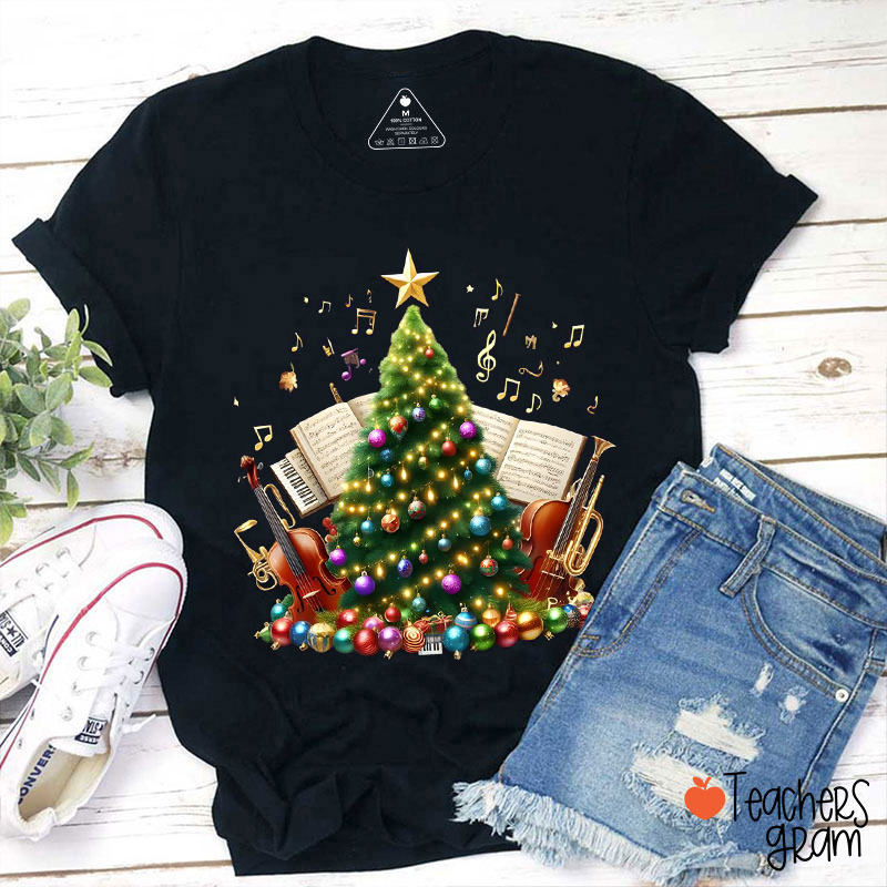 Christmas Tree Symphony Music Teacher T-Shirt