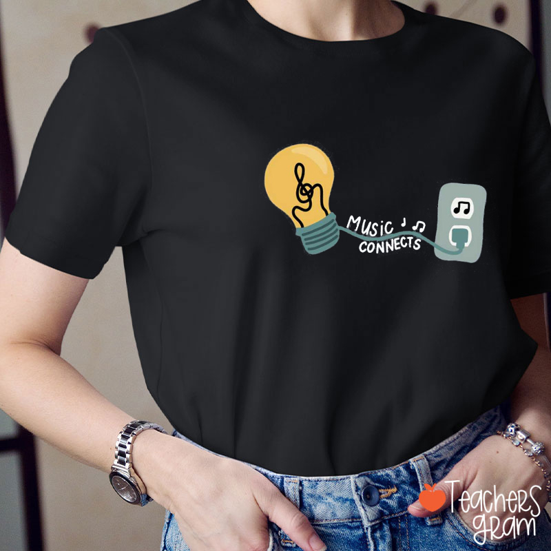 Music Connects Teacher T-Shirt
