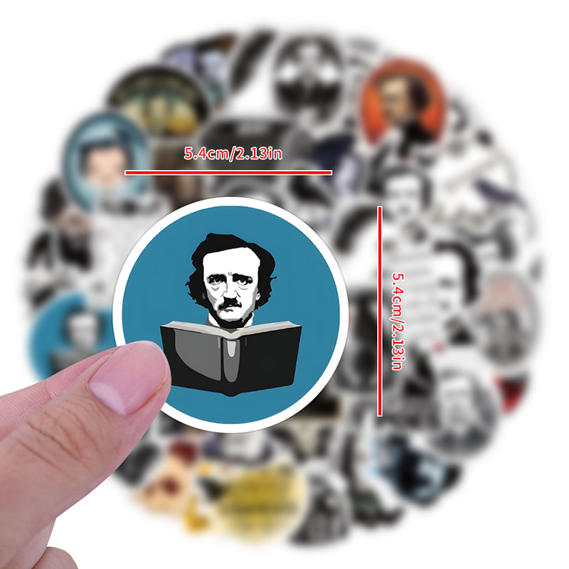 Edgar Allan Poe 60 PCS Stickers Pack