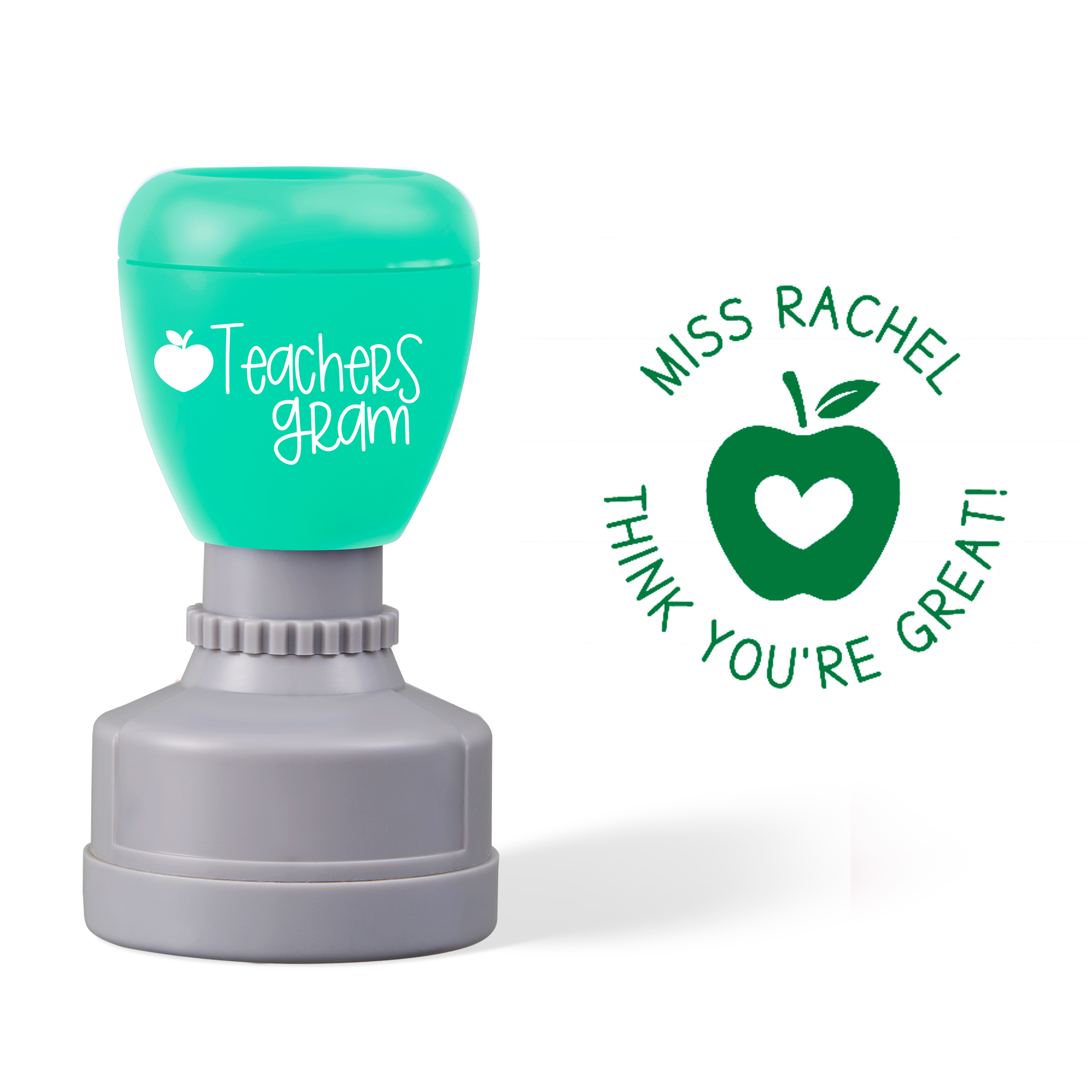 Personalized Name Think You Are Great Teacher Stamp