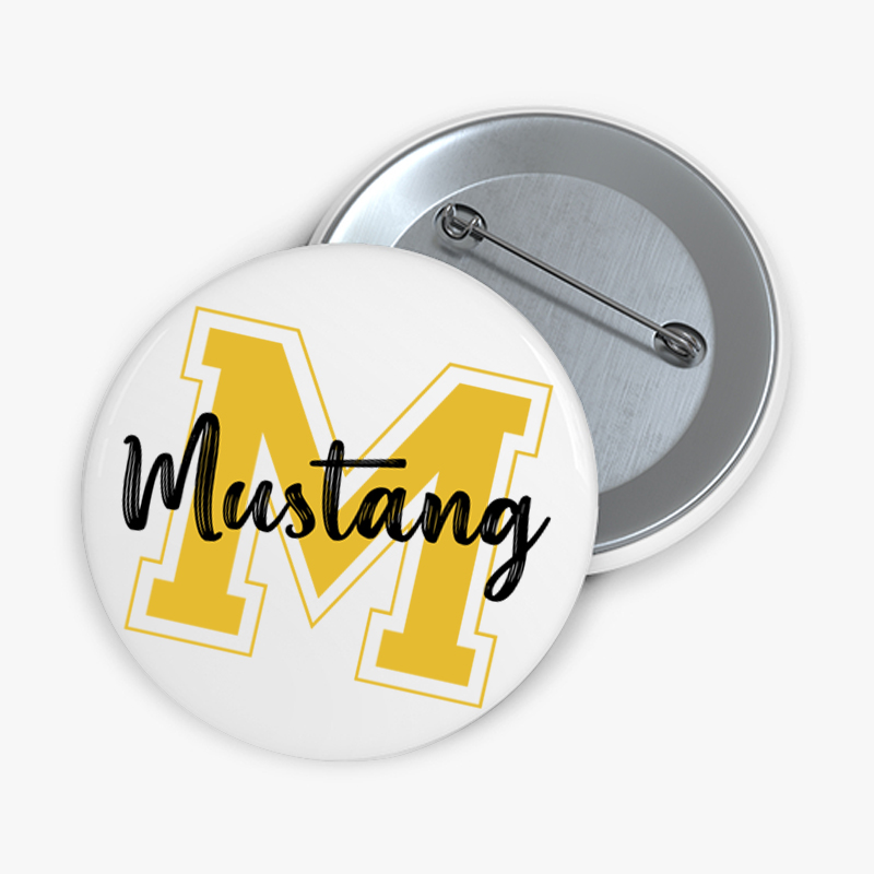 Personalized Team Mascot Teacher Pinback Button