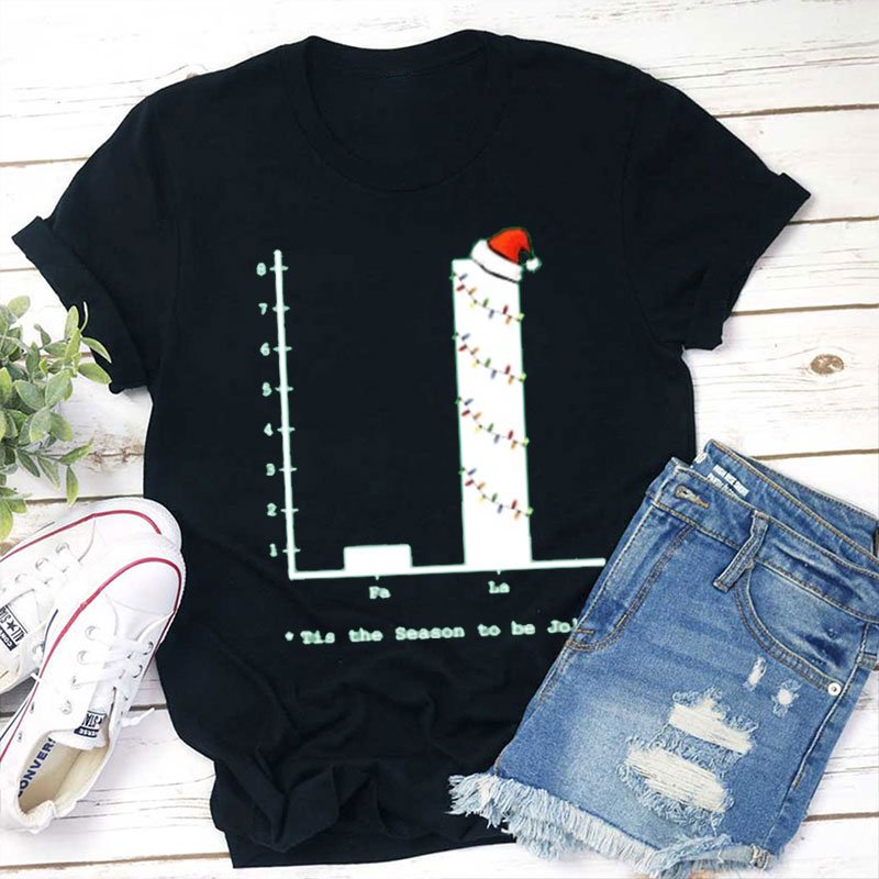 Tis The Season To Be Jolly Teacher T-Shirt