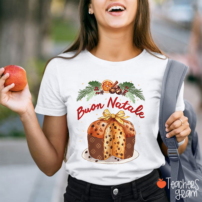 Buon Natale Italian Teacher T-Shirt
