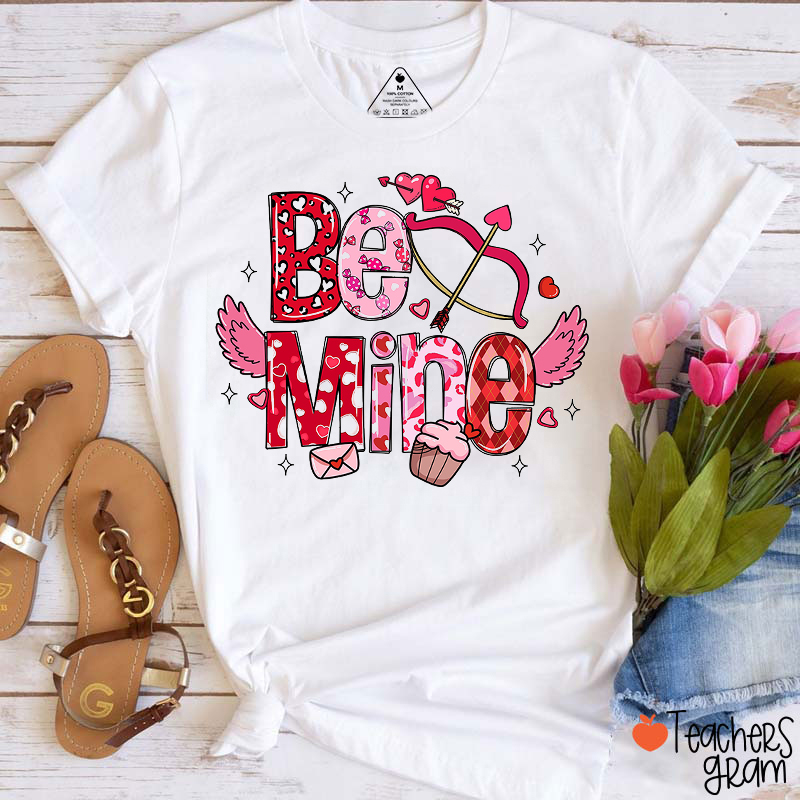 Cupid's Arrow Be Mine Teacher T-Shirt