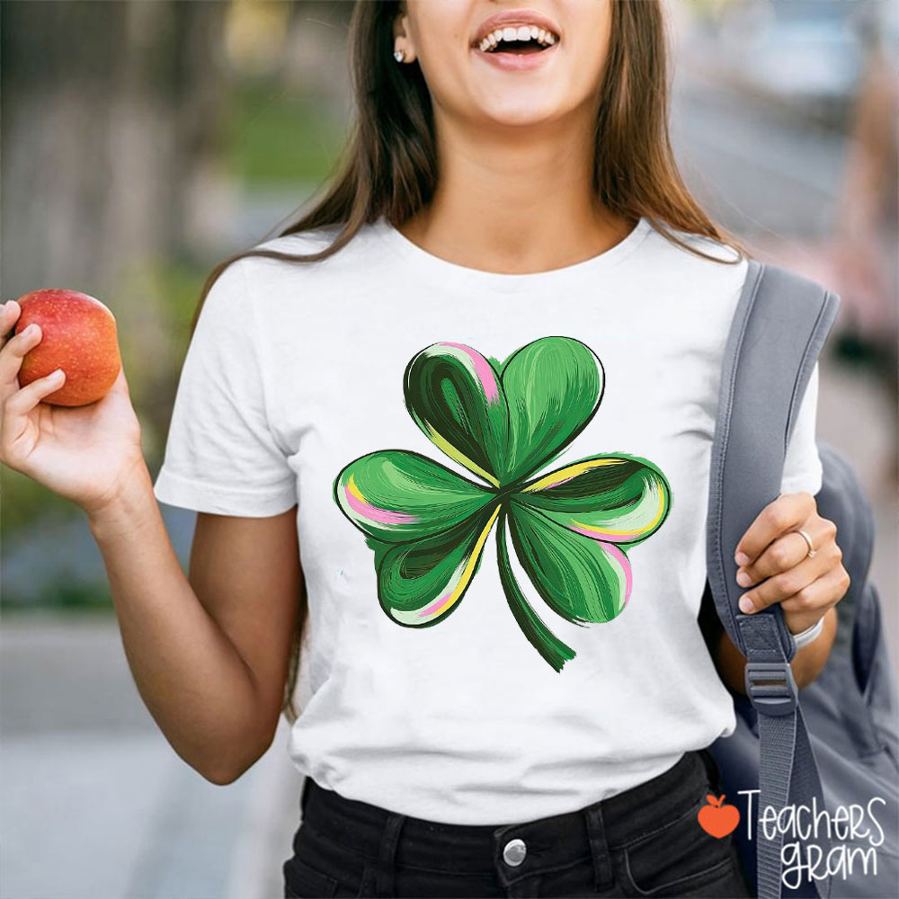 Irish Shamrock St. Patrick's Day Teacher T-Shirt