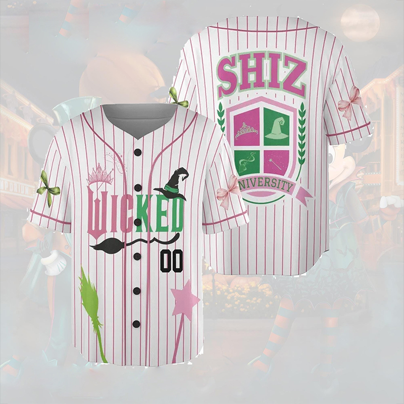 Personalized Number Wicked Shiz University Teacher Baseball Jersey
