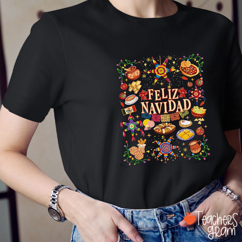 Feliz Navidad Spanish Teacher T-Shirt