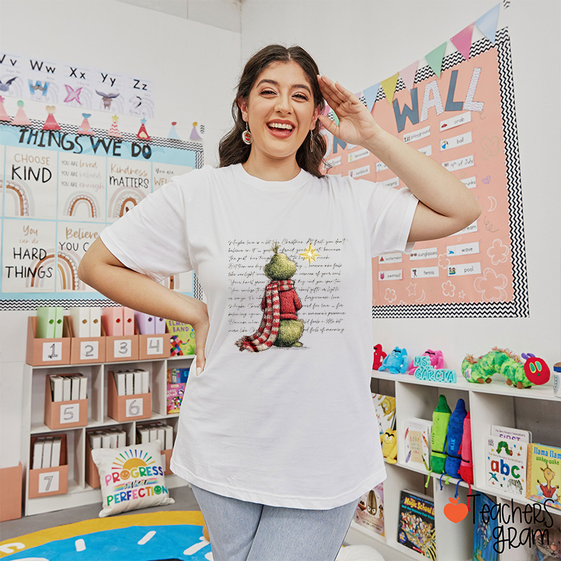 Vintage Hand Drawn Mean Guy Teacher T-Shirt