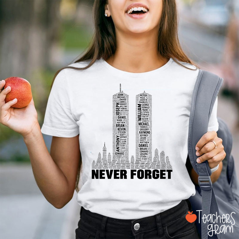 911 Never Forget Teacher T‑Shirt