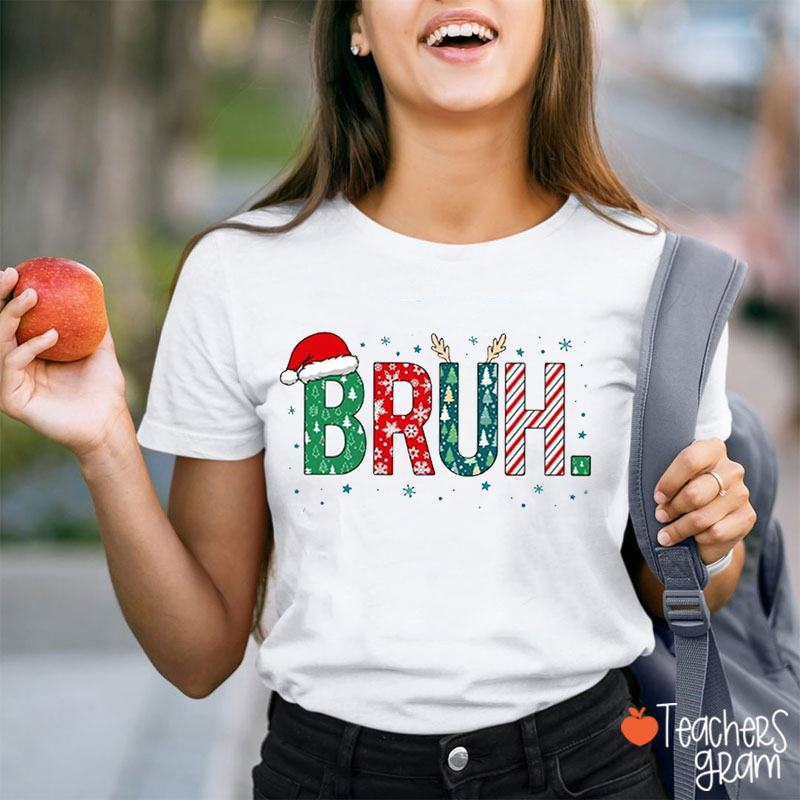 Personalized Name Christmas Letters Teacher T-Shirt