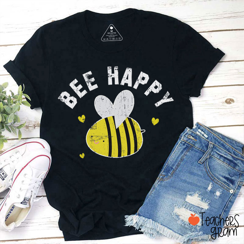 Cute Bee Bee Happy Teacher T-Shirt