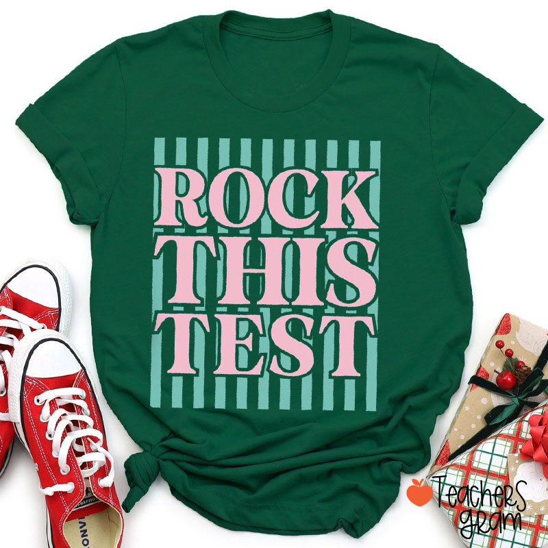 Personalized Comfort Colors Test Day Motivational Teacher T-Shirt