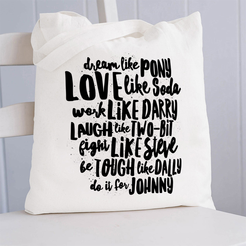 The Outsiders Character Names Teacher Tote Bag