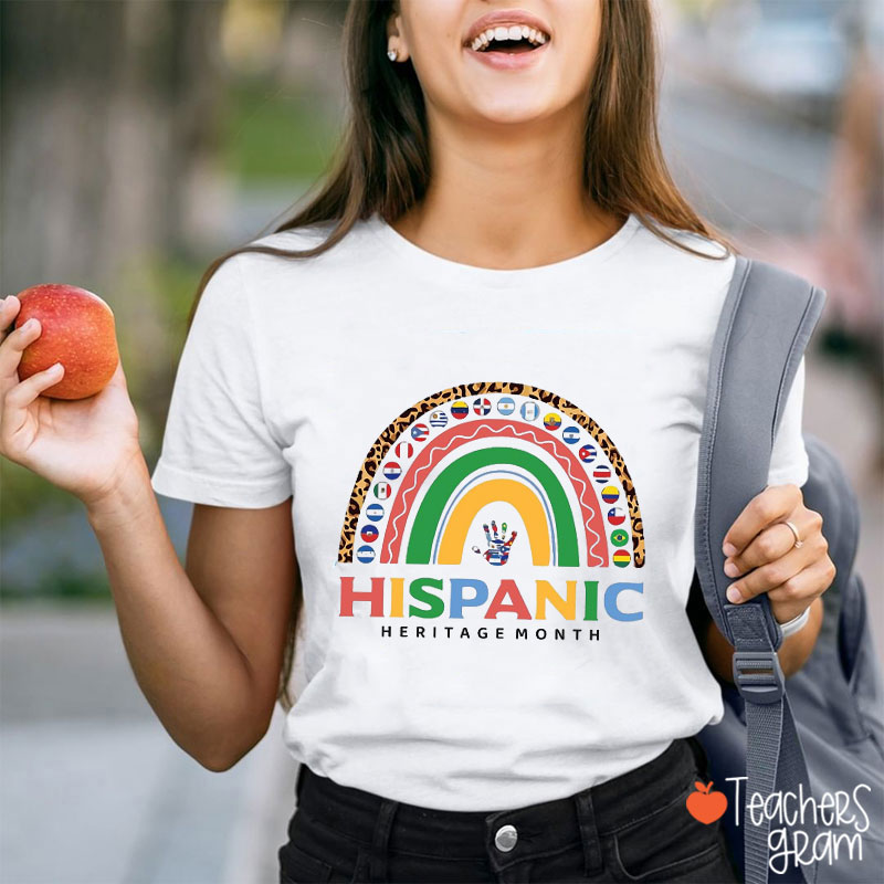 Hispanic Rainbow Spanish Teacher T-Shirt