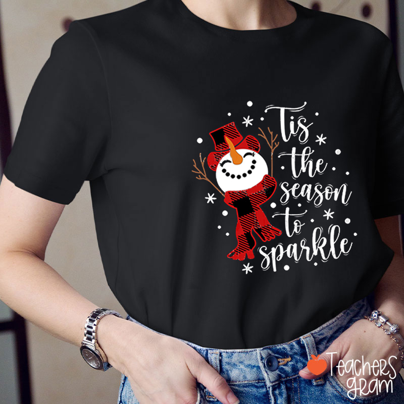 Tis The Season To Sparkle Teacher T-Shirt