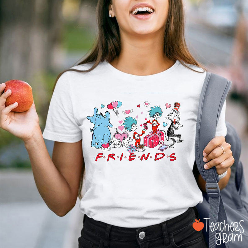 Love Friends Children's Books Teacher T-Shirt