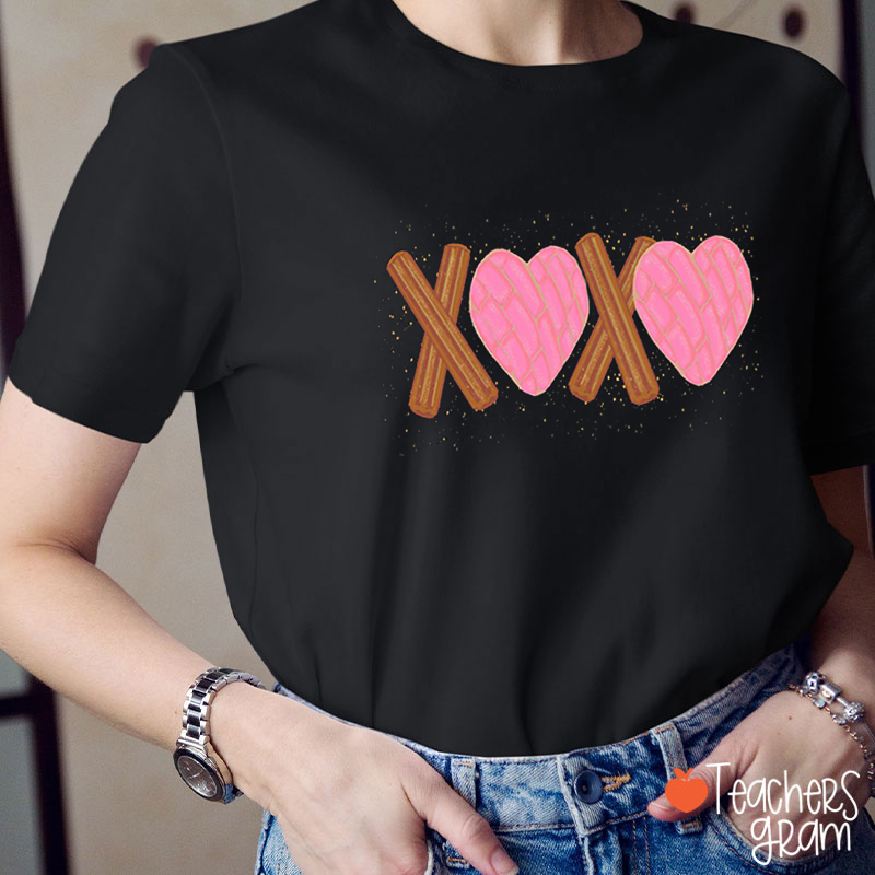 Churros Galletas De Corazón XOXO Spanish Teacher T-Shirt