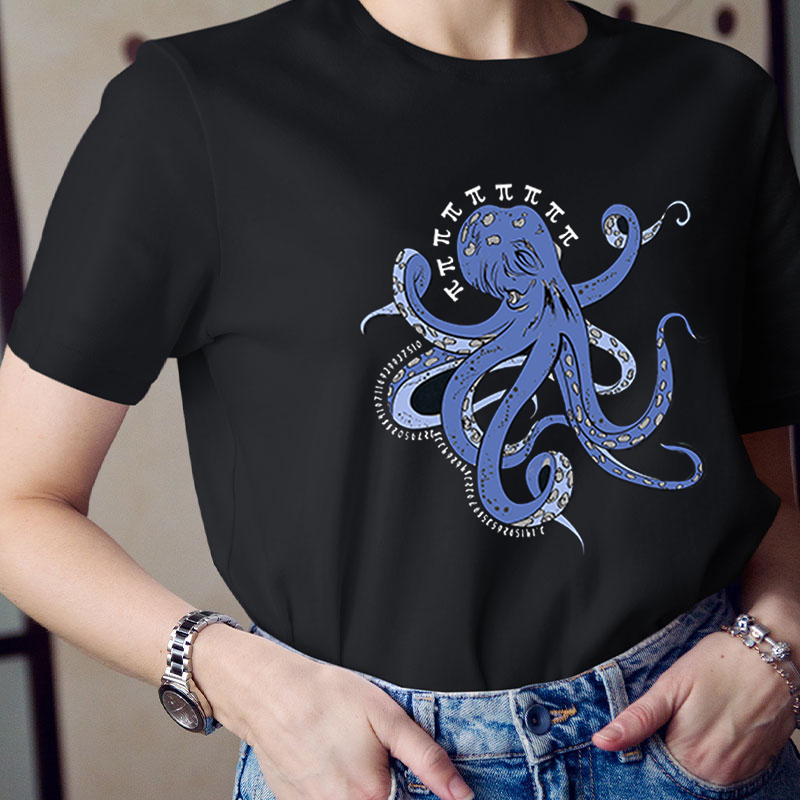 Octopus Funny Pi Day Teacher T-Shirt
