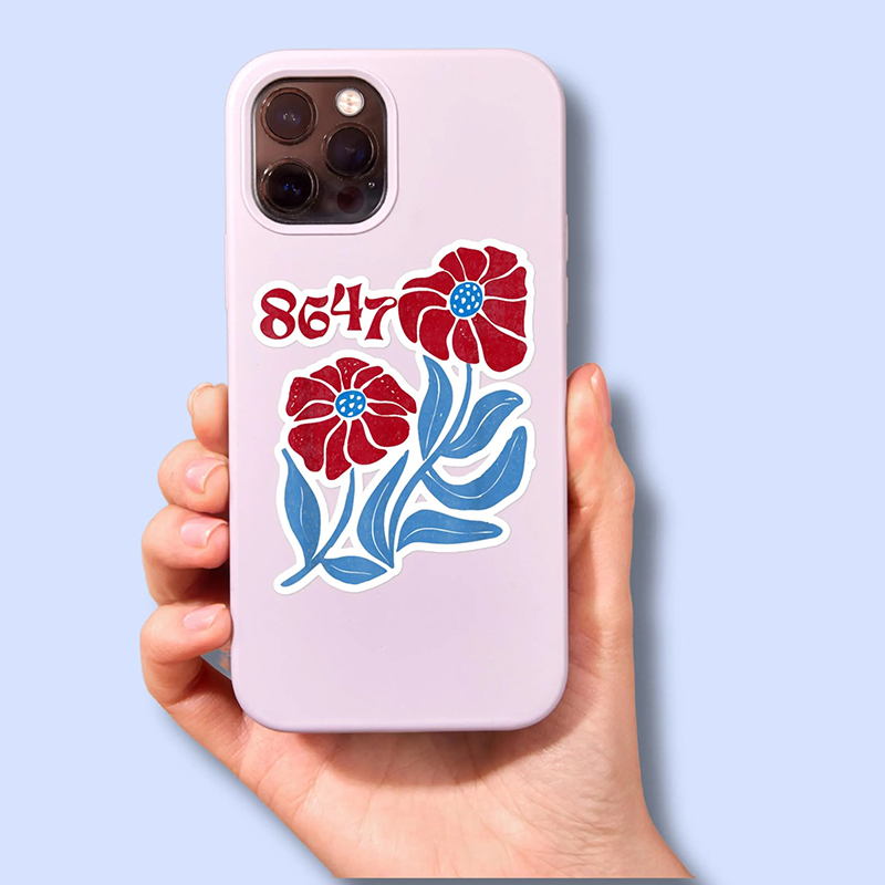 8647 Floral Boho Feminist Teacher Stickers