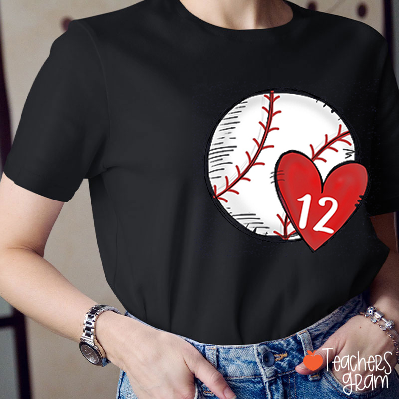 Personalized Sport And Number Teacher T-Shirt