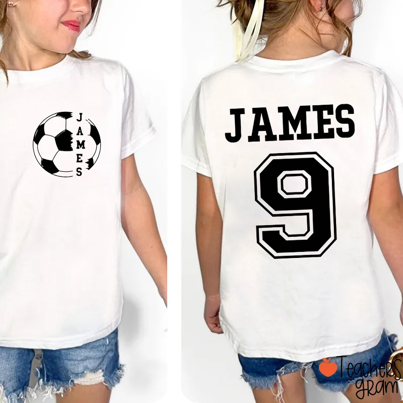 Personalized Soccer Two Sided T-Shirt