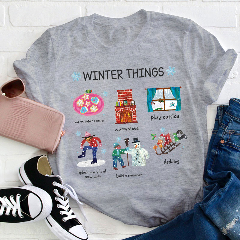 Winter Things Teacher T-Shirt