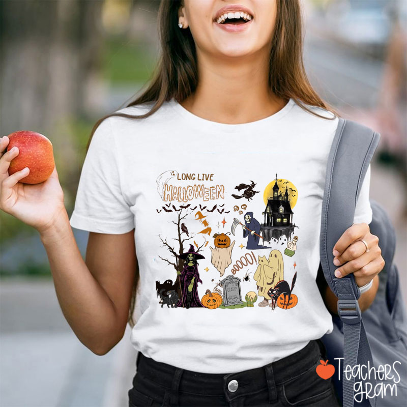 Long Live Halloween Teacher T-Shirt