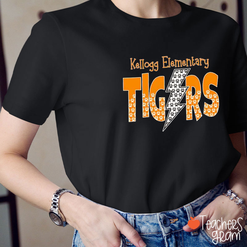 Personalized Mascot And School Lightning Teacher T-Shirt
