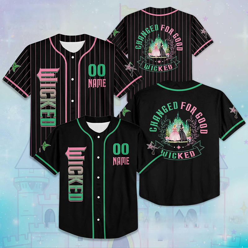 Personalized Name And Number Wicked Fans Teacher Baseball Jersey