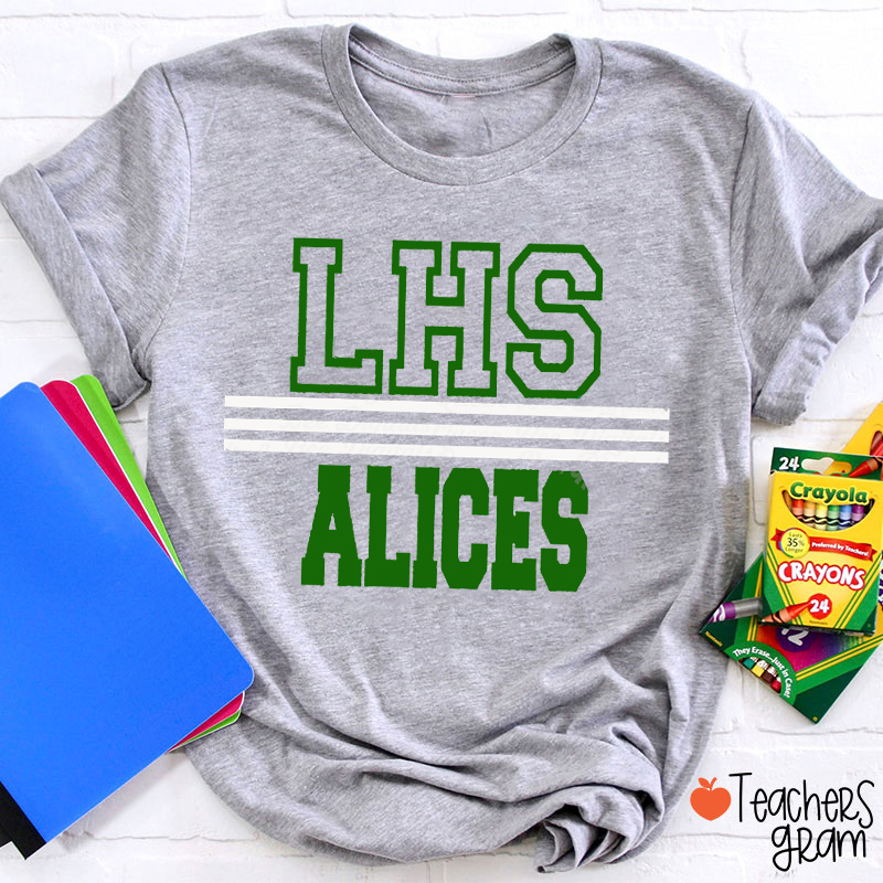 Personalized Mascot And School Initilas School Spirit Teacher T-Shirt