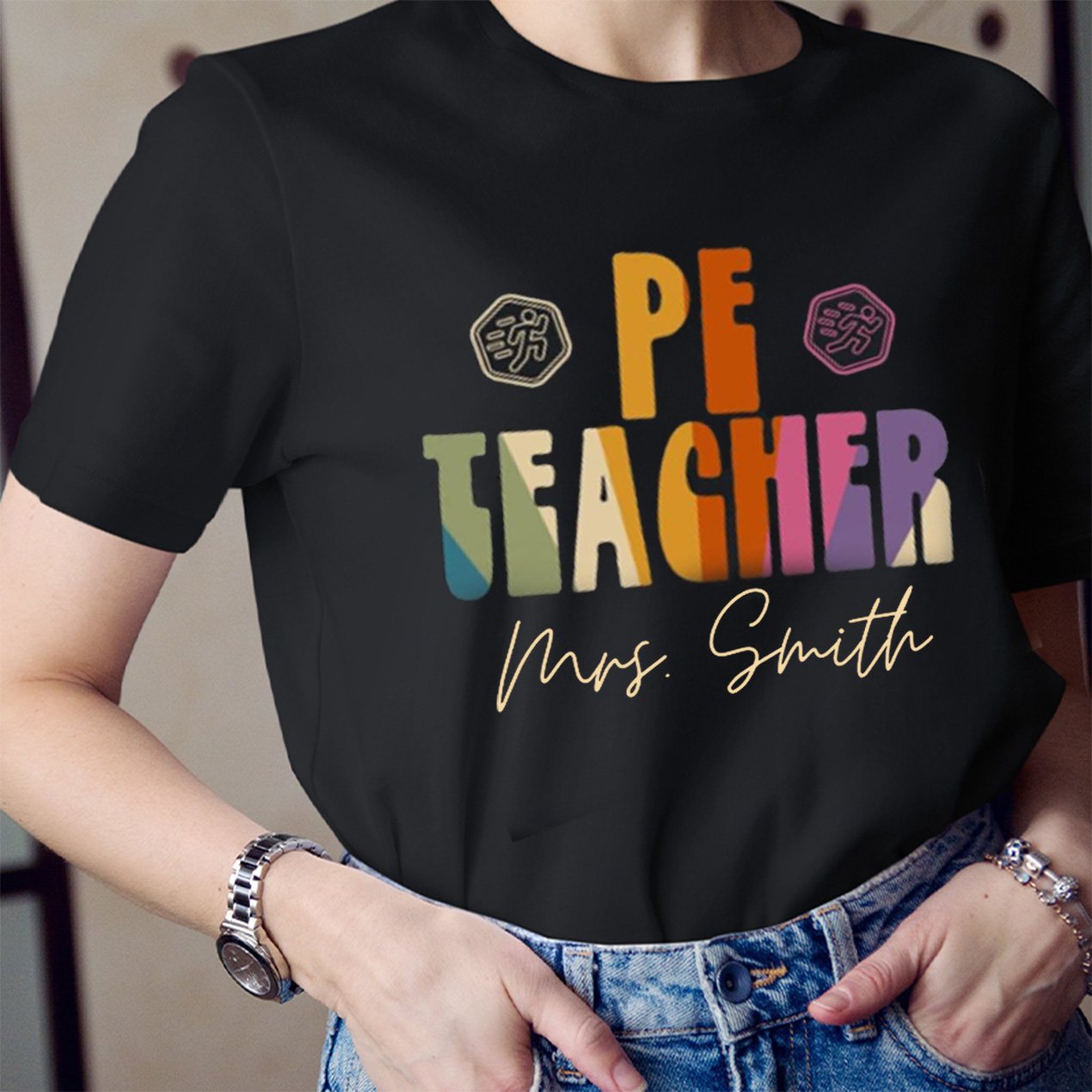Personalized Pe Teacher Name Teacher T-Shirt