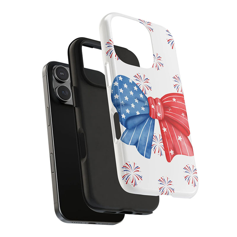 American Flag Bow Teacher Case