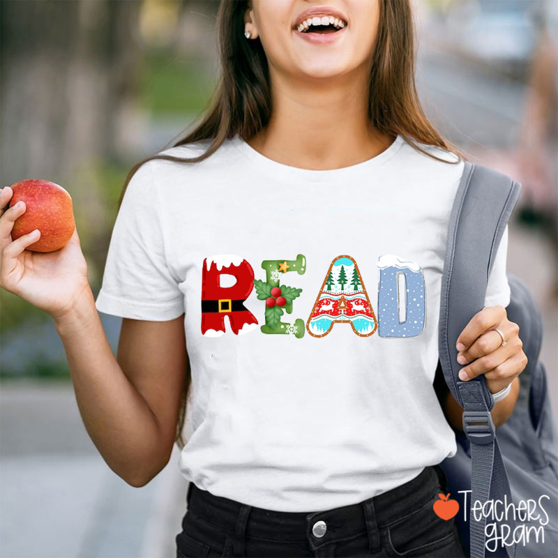 Christmas Reading Teacher T-Shirt