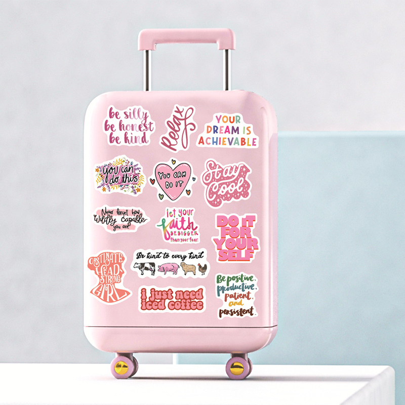 Inspirational Phrases 100 PCS Stickers Pack