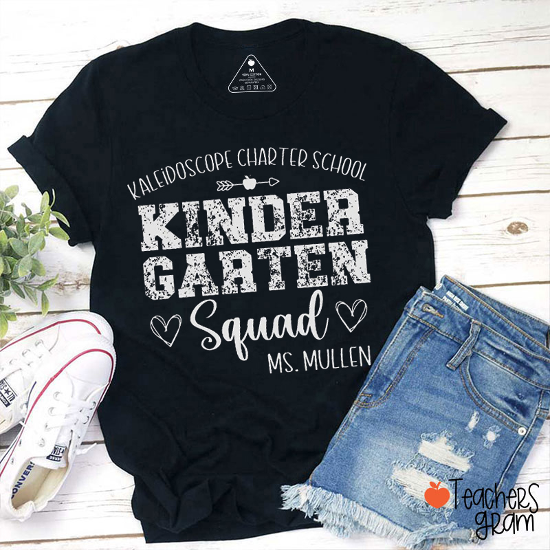 Personalized Grade And School Gream Team Teacher T-Shirt