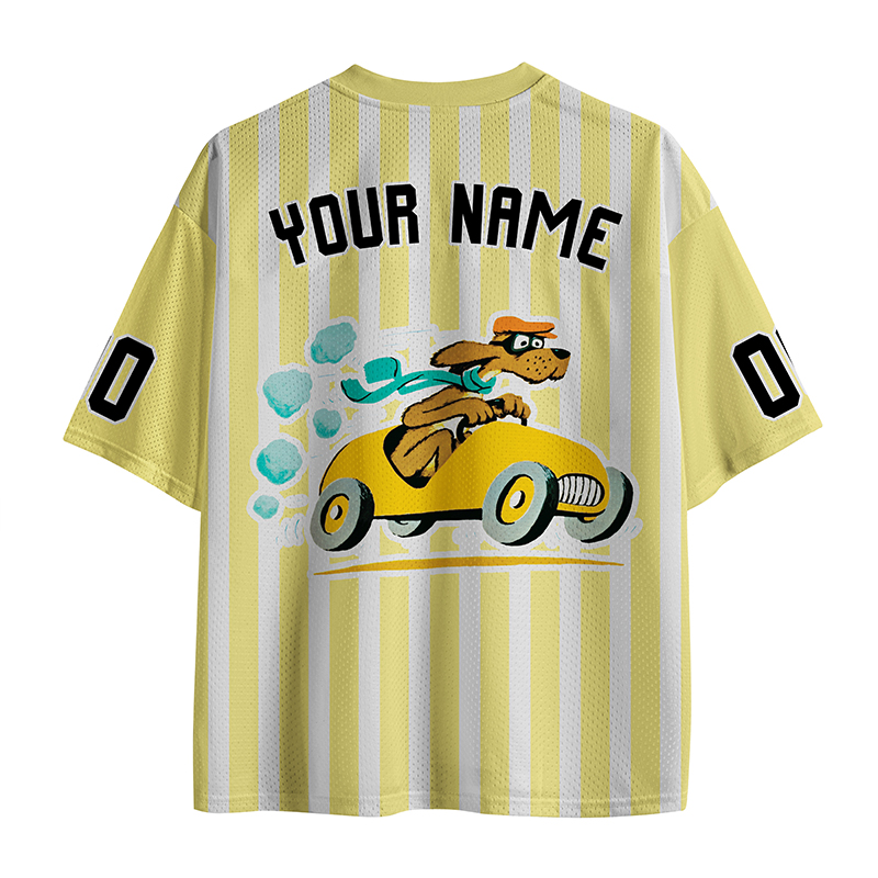 Personalized Grade And Name Go Dog Teacher Mesh Jersey