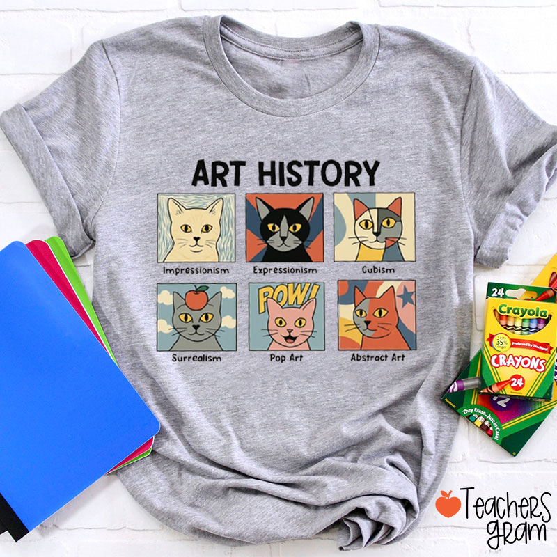 Cute Kitten's Art History Teacher T-Shirt