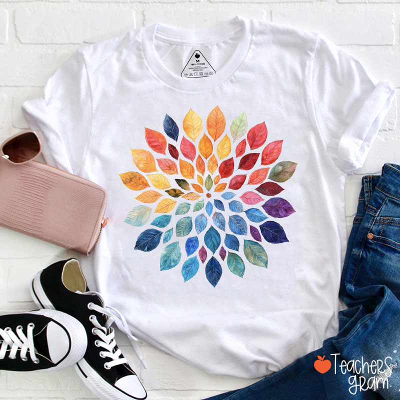 Floral Mandala Teacher T-Shirt