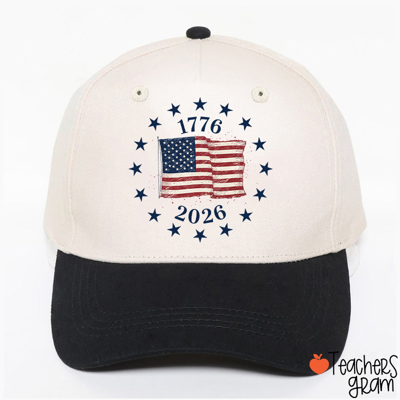 USA Flag 250 Years Teacher Baseball Cap