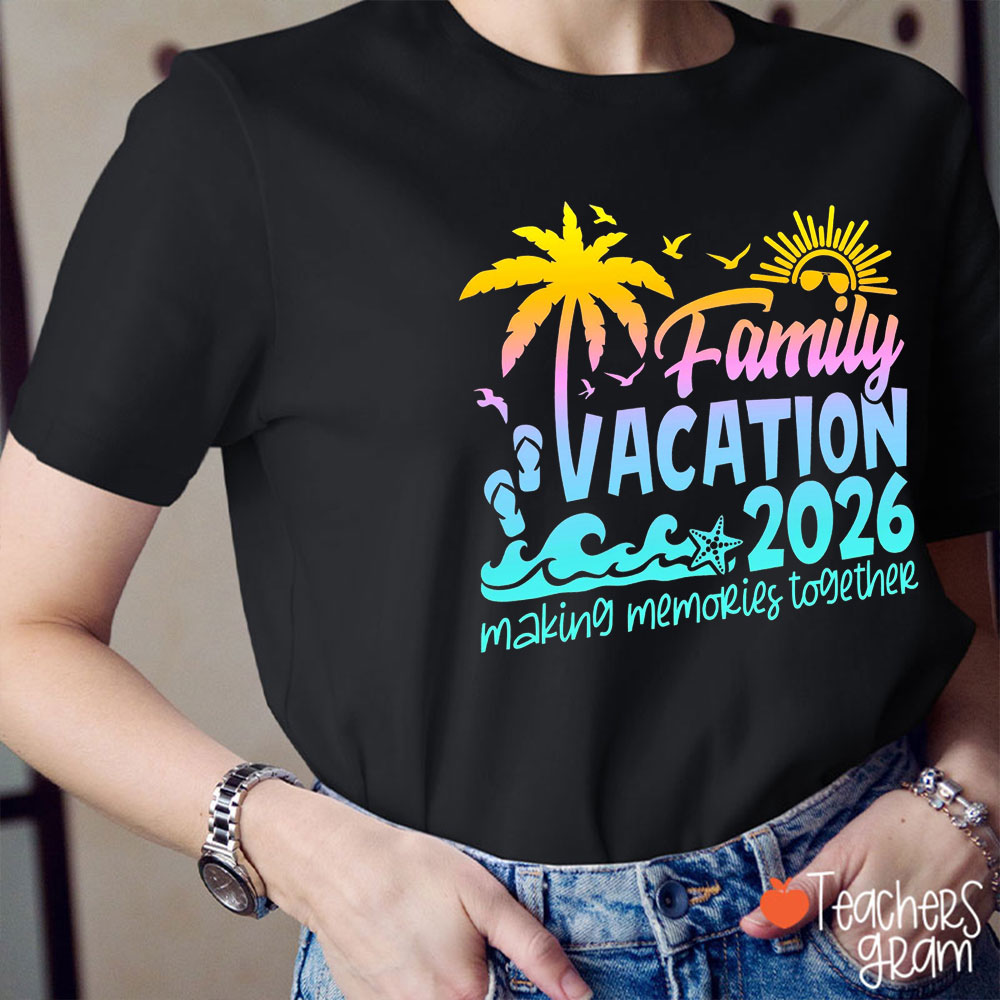 Personalized Year Family Vacation Teacher T-Shirt