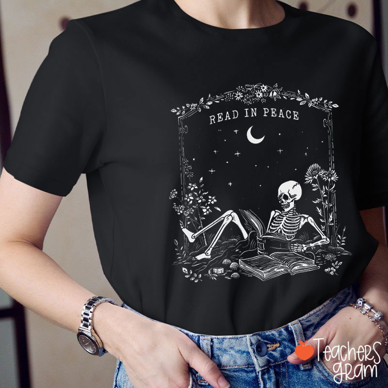 Read In Peace Ghost Teacher T-Shirt