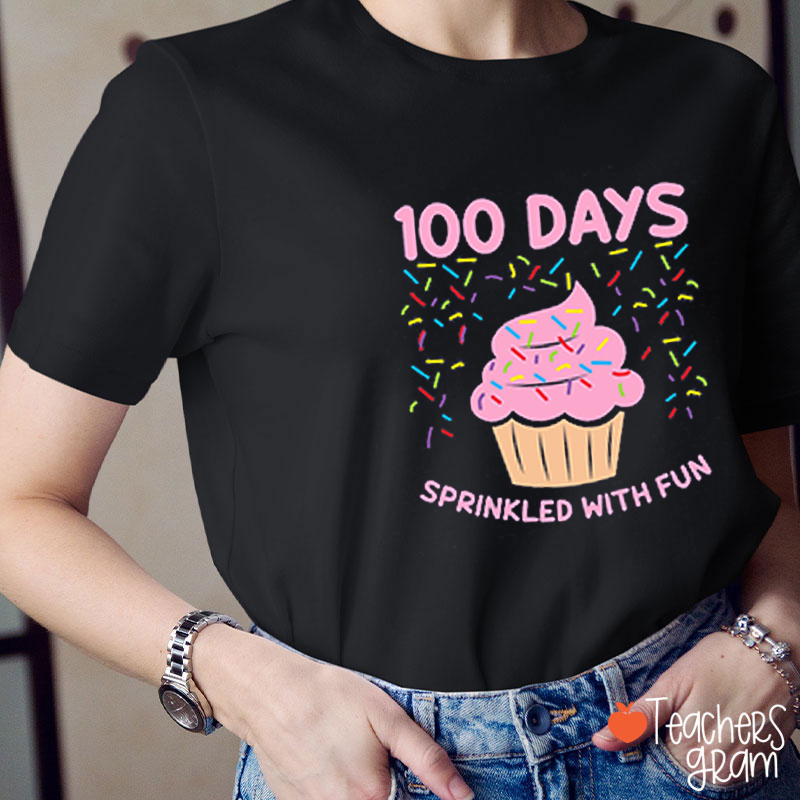 100 Days Sprinkled With Fun Teacher T-Shirt