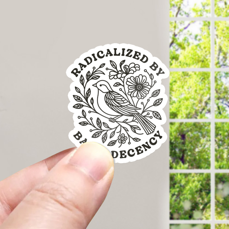 Radicalized By Basic Decency Social Justice Teacher Stickers